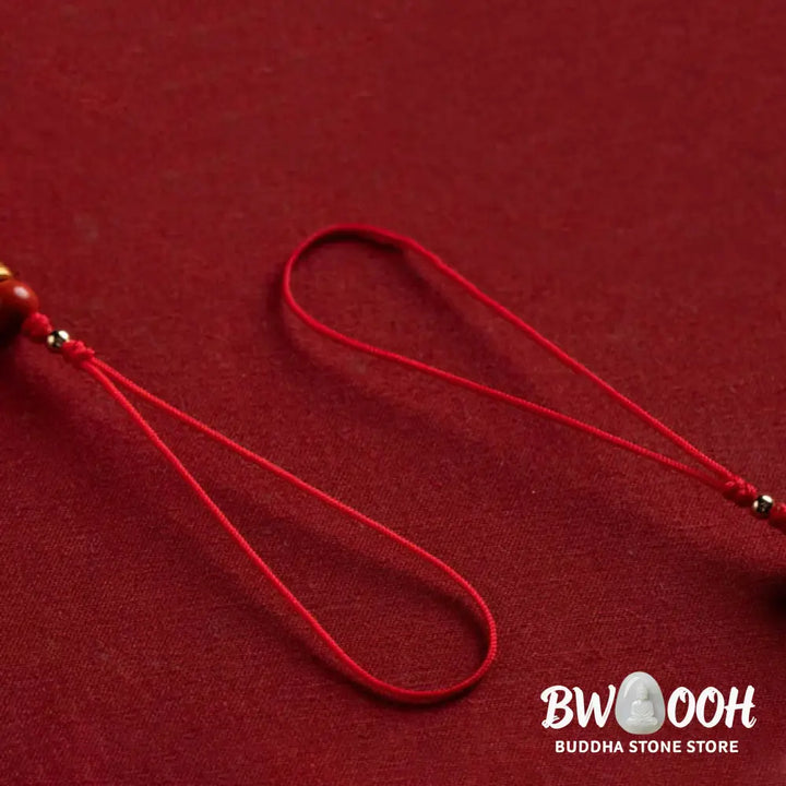 Buddha Stones Koi Fish Cinnabar Attracting Wealth Wish Ruyi Charm Luck Phone Hanging Decoration - Phone Hanging