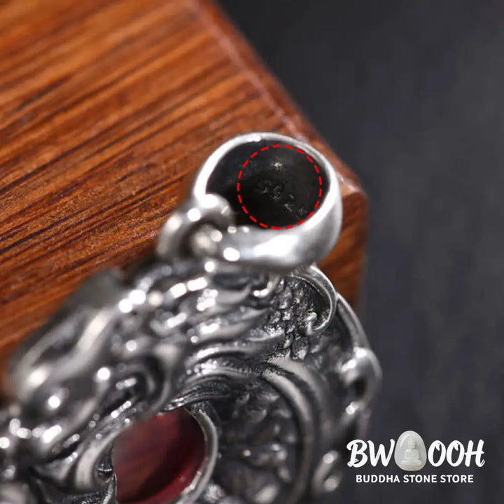 Buddha Stones Koi Fish Dragon Peace Buckle Wealth Necklace Pendant - BWOOOH - Koi Fish Dragon - Necklaces &amp; Pendants