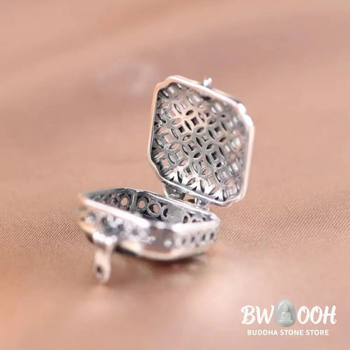 Buddha Stones Koi Fish Lotus Copper Coins Luck Ghau Prayer Box Necklace Pendant - BWOOOH - Necklaces &amp; Pendants