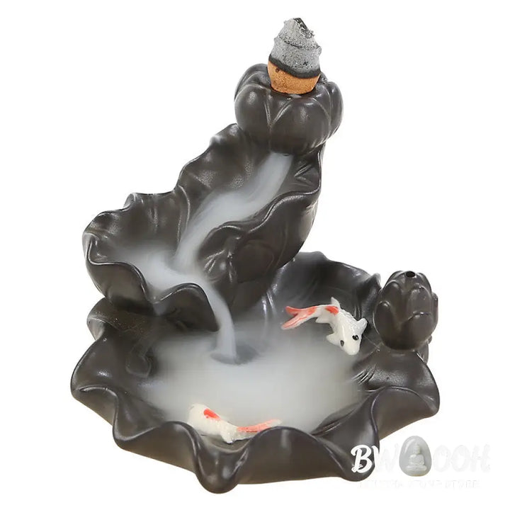 BWOOOH Koi Fish Lucky Incense Burner Decoration - Koi Fish - Incense Burner