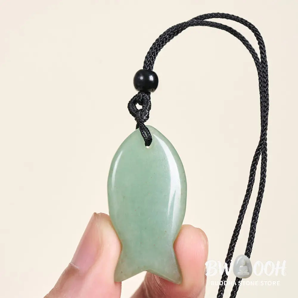 Buddha Stones Koi Fish Pink Crystal Indian Agate Amethyst Topaz Red Jasper Success Warmth Necklace Pendant - BWOOOH