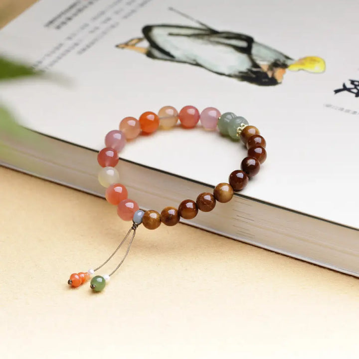 BWOOOH Kuka Seed Yanyuan Agate Hetian Jade Wealth Protection Bracelet - BWOOOH - Kuka Seed&amp;Yanyuan Agate(Wrist