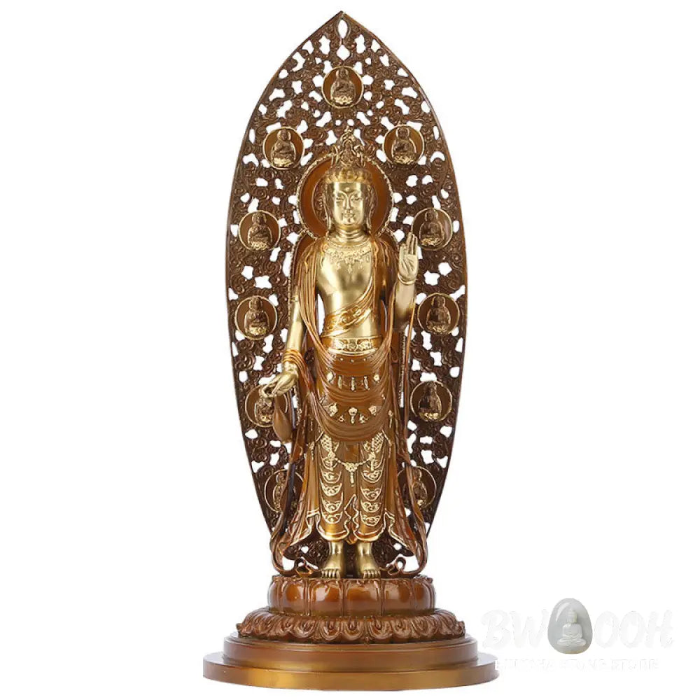 BWOOOH copper Kwan Yin statue - Kwan Yin Avalokitesvara Aura Harmon