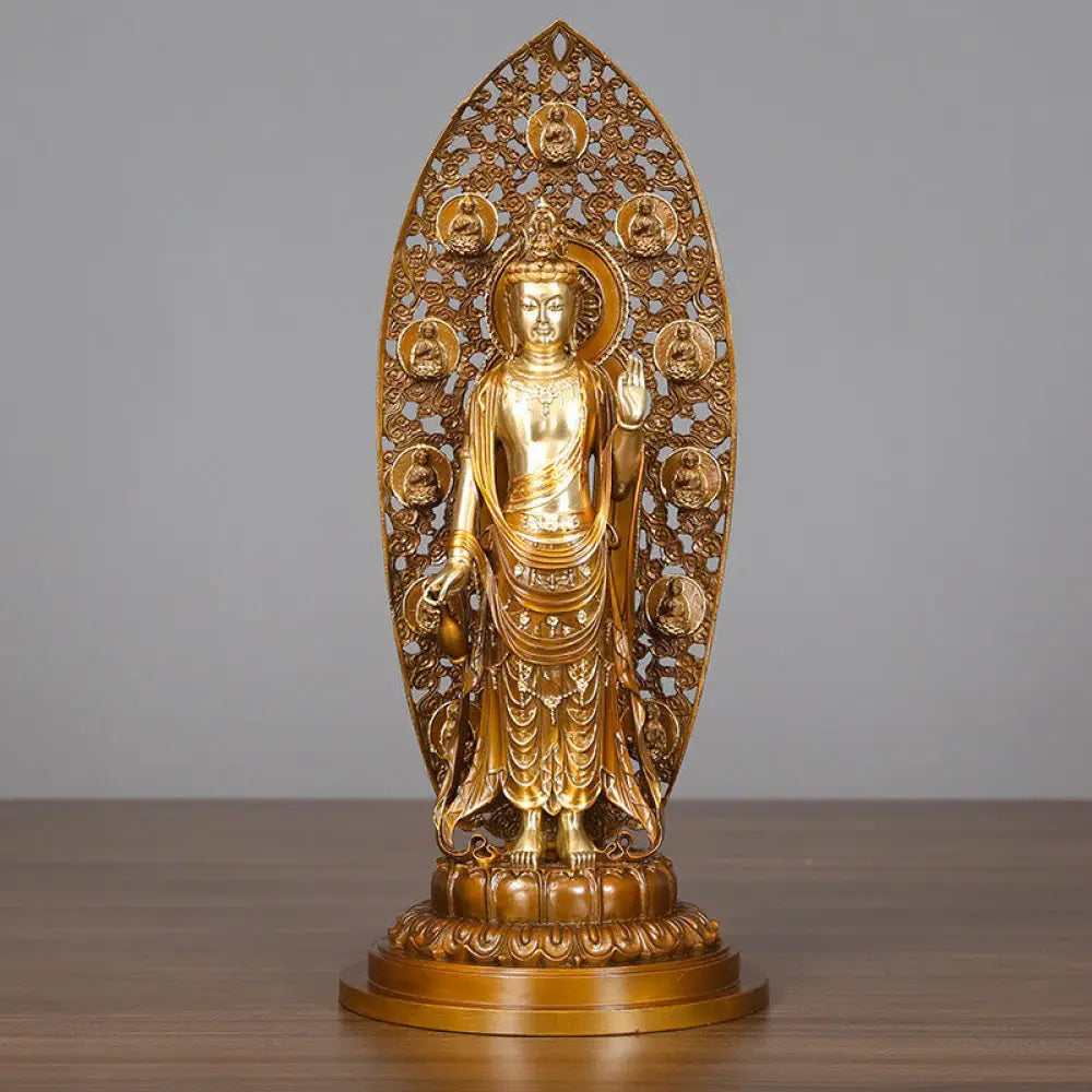 BWOOOH copper Kwan Yin statue - Kwan Yin Avalokitesvara Aura Harmon