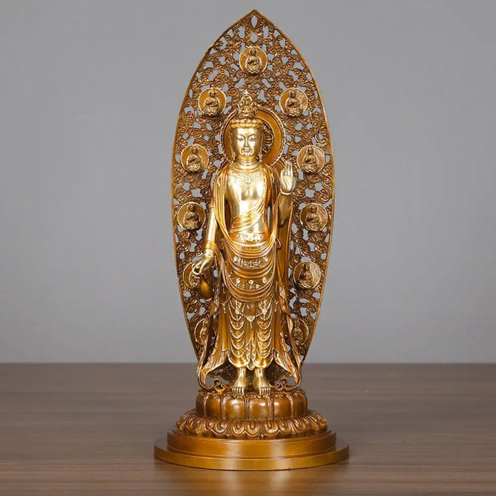 BWOOOH copper Kwan Yin statue - Kwan Yin Avalokitesvara Aura Harmon