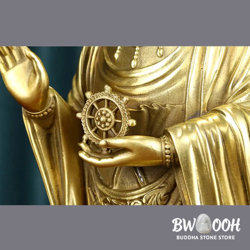 BWOOOH copper Kwan Yin statue - Kwan Yin Avalokitesvara Holding The