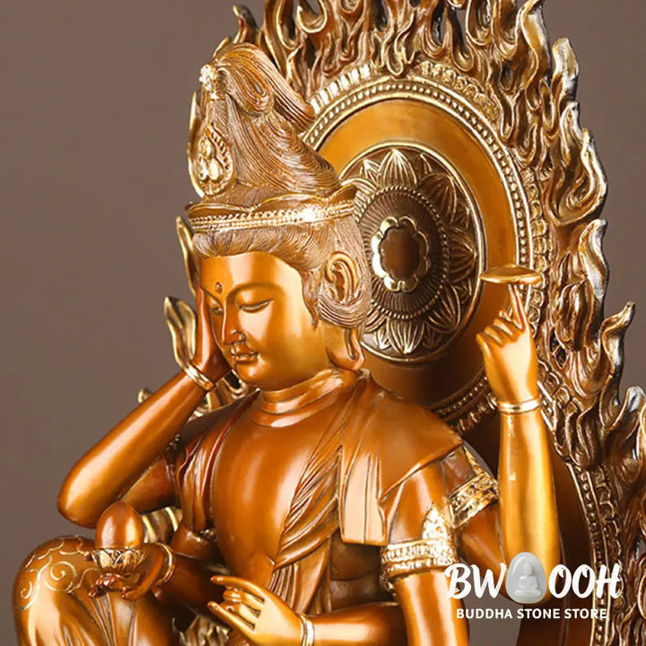 BWOOOH copper Kwan Yin statue - Kwan Yin Avalokitesvara Success Bra
