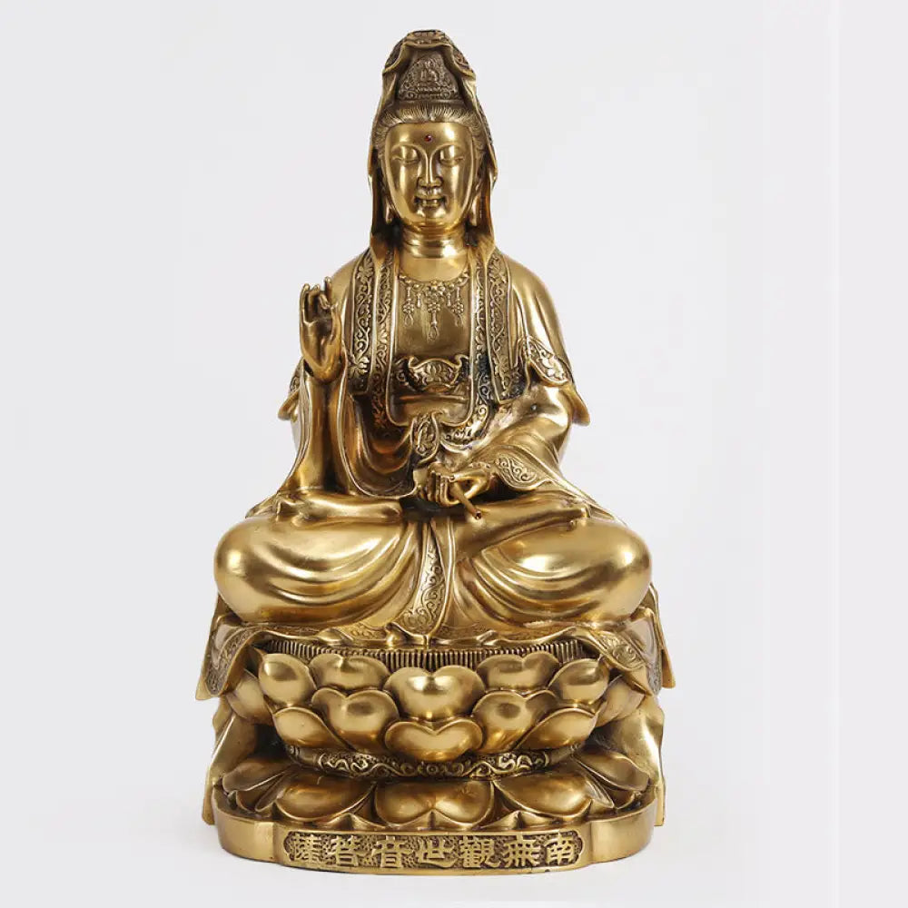 BWOOOH copper Kwan Yin statue - Kwan Yin Avalokitesvara Wealth Bras