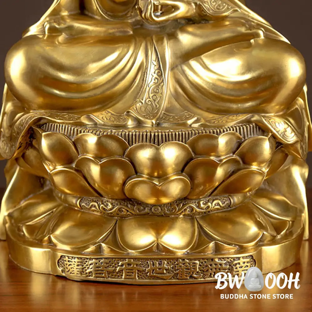 BWOOOH copper Kwan Yin statue - Kwan Yin Avalokitesvara Wealth Bras