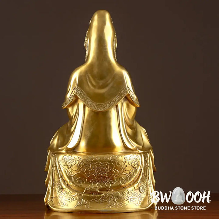BWOOOH copper Kwan Yin statue - Kwan Yin Avalokitesvara Wealth Bras