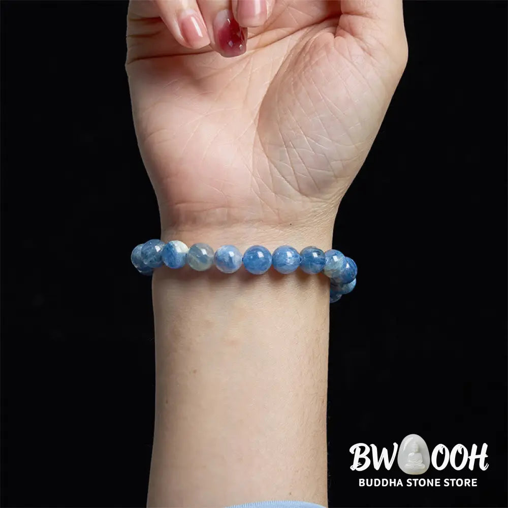 Buddha Stones Kyanite Healing Bracelet - BWOOOH - Kyanite(Wrist Circumference: 14-16cm) - Bracelet