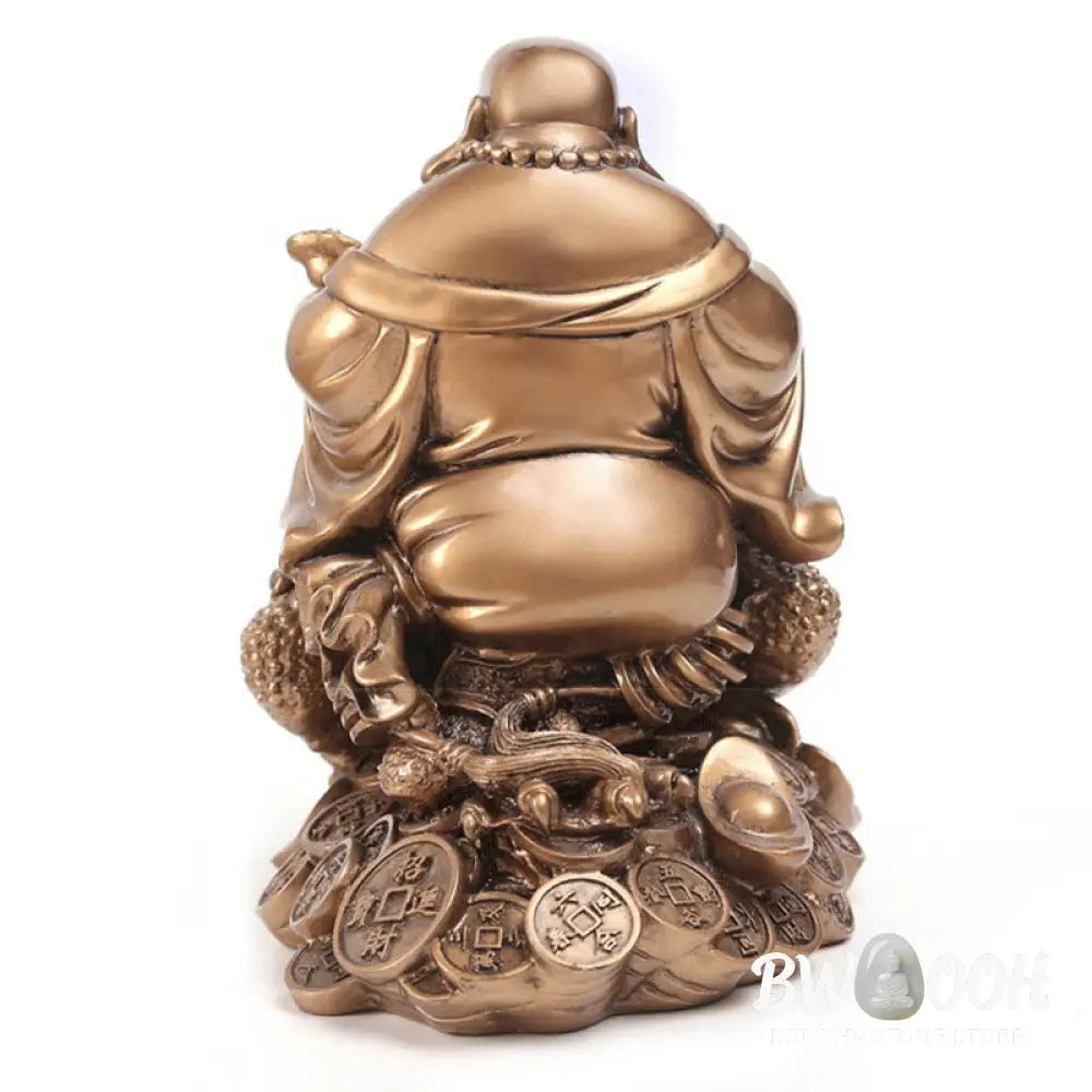 BWOOOH copper Buddha statue - Laughing Buddha Feng Shui Frog Toad