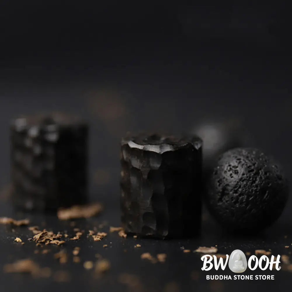 Buddha Stones Lava Rock Ebony Wood Tiger Eye Support Healing Bracelet - BWOOOH - Bracelet