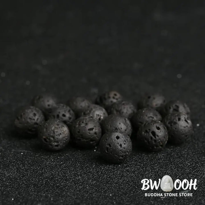 Buddha Stones Lava Rock Goldstone Blue Sandstone Healing Bracelet - BWOOOH - Bracelet