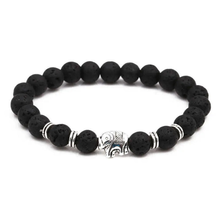 BWOOOH Lava Rock Tiger Eye Stone Elephant Diffuser Peace Healing Bracelet | spiritual healing bracelet