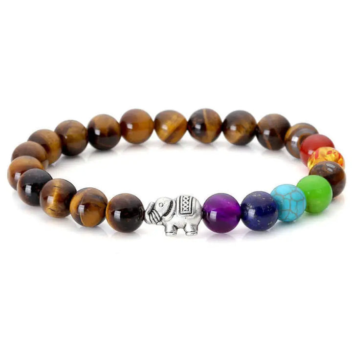 BWOOOH Lava Rock Tiger Eye Stone Elephant Diffuser Peace Healing Bracelet | spiritual healing bracelet