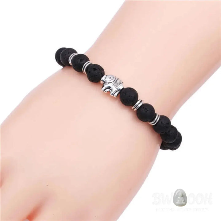 BWOOOH Lava Rock Tiger Eye Stone Elephant Diffuser Peace Healing Bracelet | spiritual healing bracelet