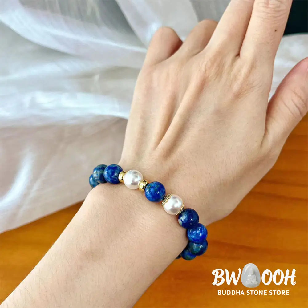 Buddha Stones Lazurite Beads Serenity Balance Bracelet - BWOOOH - Lazurite(Wrist Circumference: 14-16cm) - Bracelet