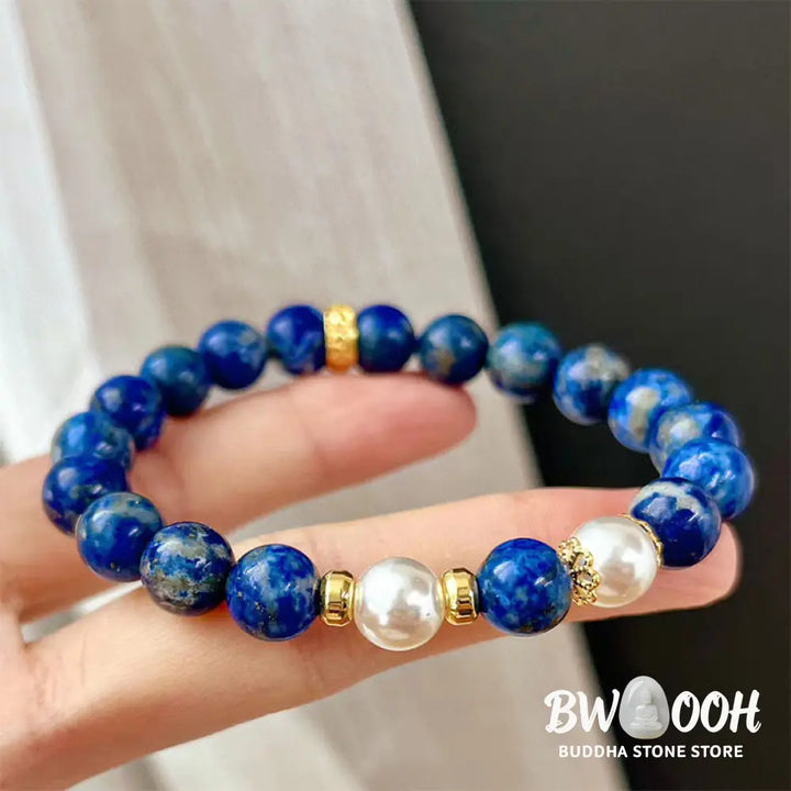 Buddha Stones Lazurite Beads Serenity Balance Bracelet - BWOOOH - Lazurite(Wrist Circumference: 14-16cm) - Bracelet