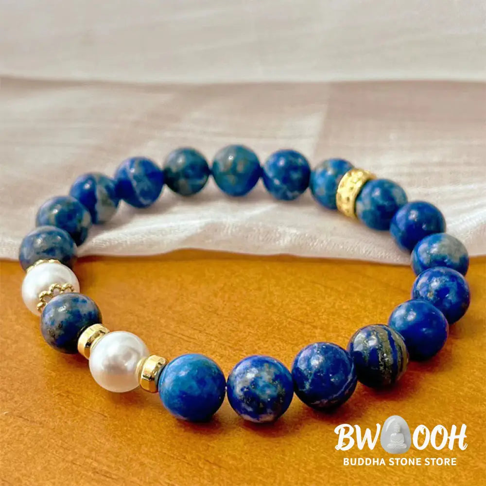 Buddha Stones Lazurite Beads Serenity Balance Bracelet - BWOOOH - Lazurite(Wrist Circumference: 14-16cm) - Bracelet