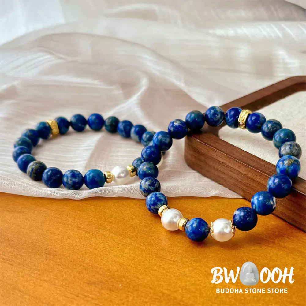 Buddha Stones Lazurite Beads Serenity Balance Bracelet - BWOOOH - Lazurite(Wrist Circumference: 14-16cm) - Bracelet
