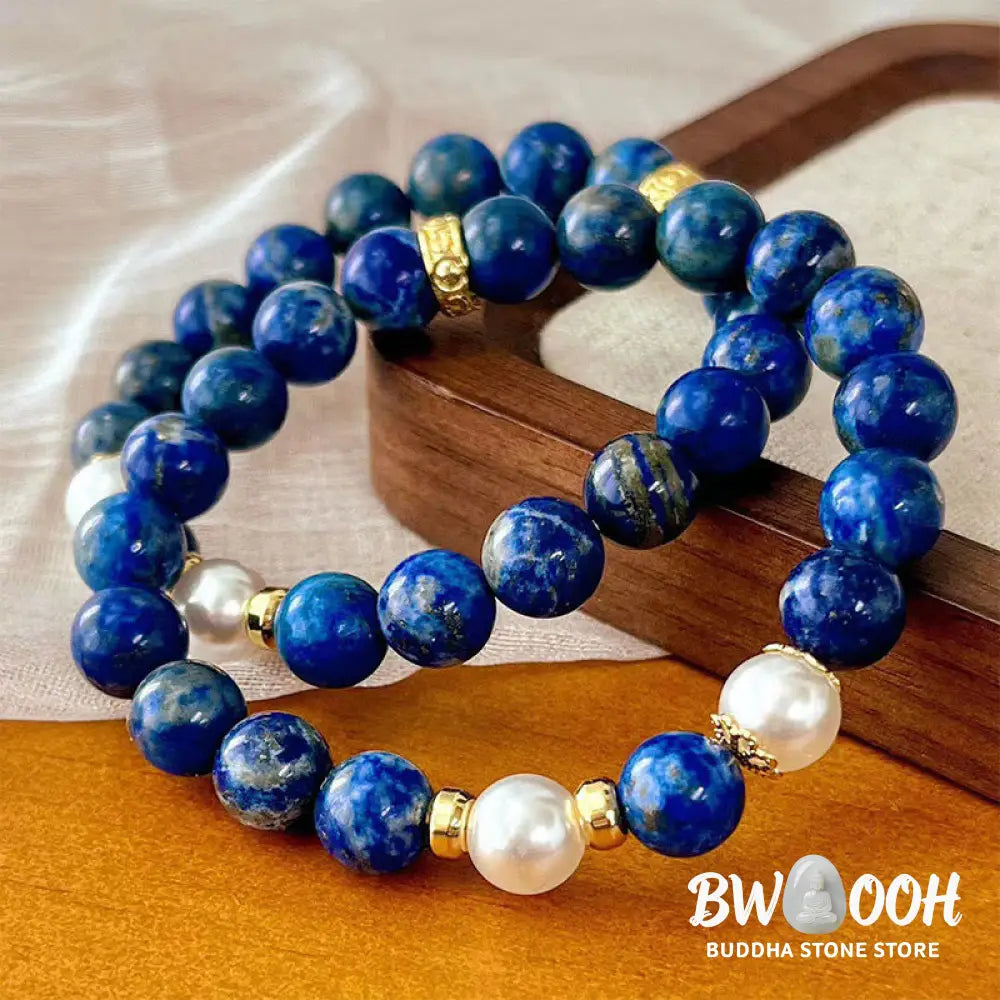 Buddha Stones Lazurite Beads Serenity Balance Bracelet - BWOOOH - Lazurite(Wrist Circumference: 14-16cm) - Bracelet