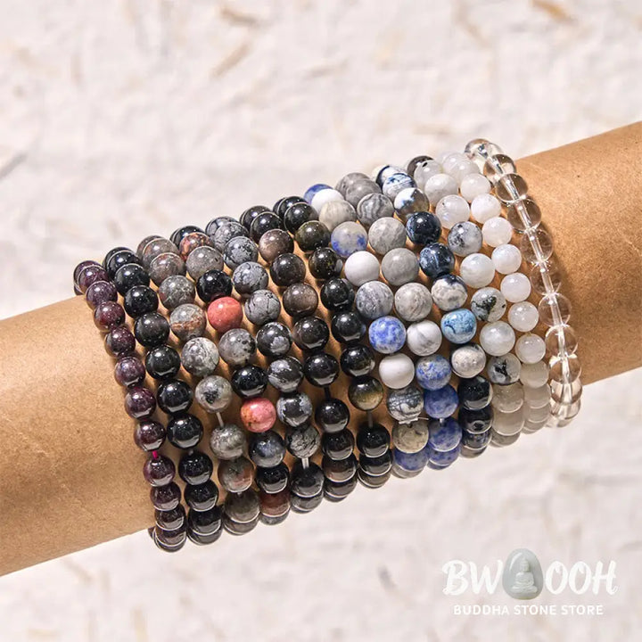 Buddha Stones Lead Back To Earth Neutral Color Series Grounding Balance Bracelet - BWOOOH - Bracelet