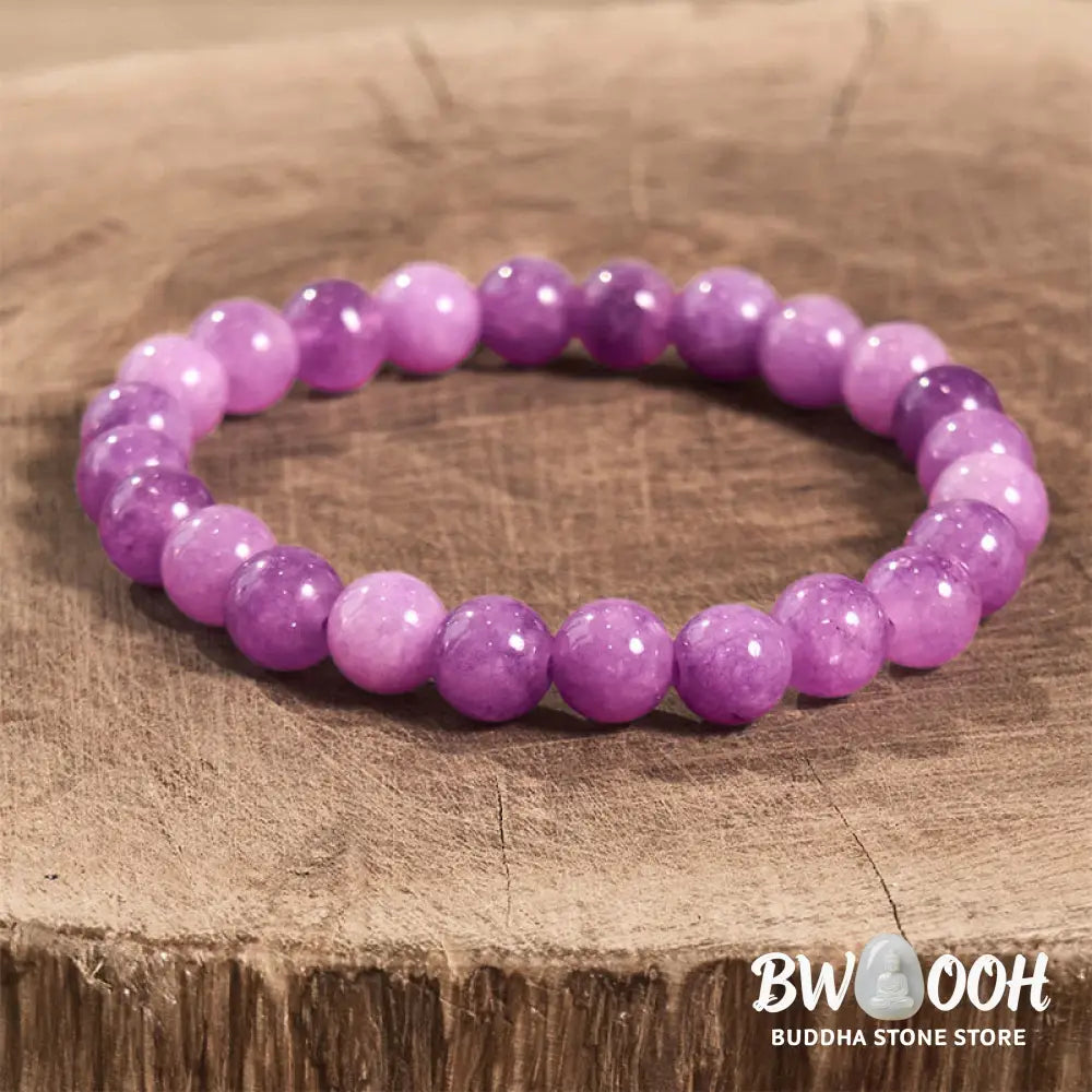 Buddha Stones Lepidolite Inner Peace Bracelet - BWOOOH - Lepidolite(Wrist Circumference: 14-15cm) - Bracelet