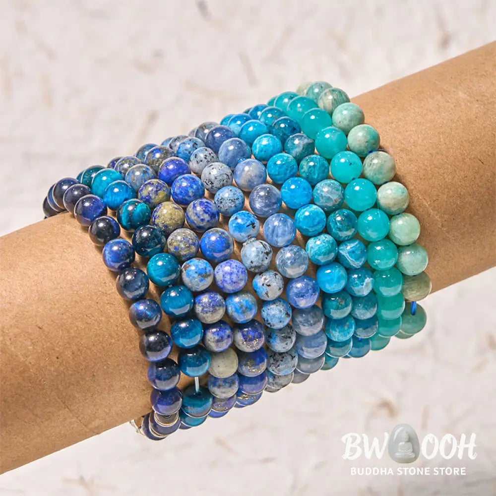 Buddha Stones Let The Past Go Blue Series Calm Tranquility Bracelet - BWOOOH - Bracelet