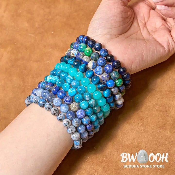 Buddha Stones Let The Past Go Blue Series Calm Tranquility Bracelet - BWOOOH - Bracelet