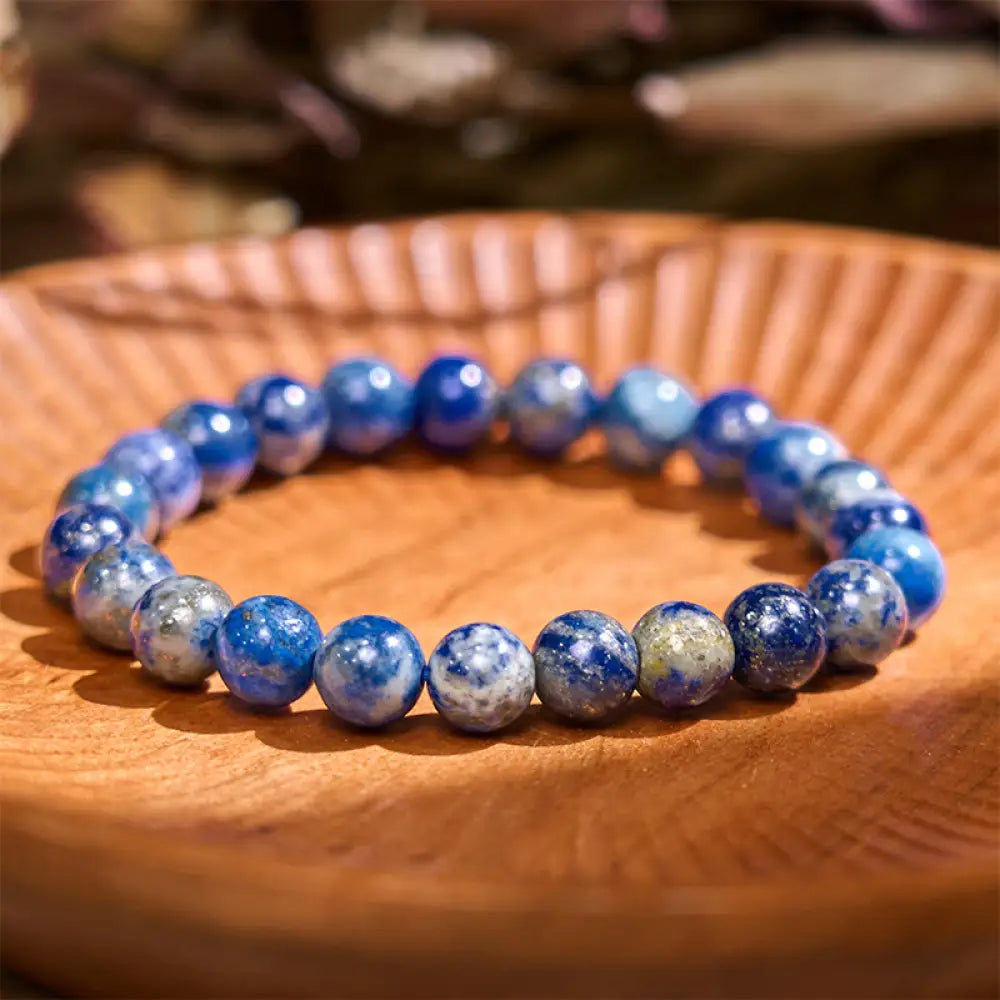 Buddha Stones Let The Past Go Blue Series Calm Tranquility Bracelet - BWOOOH - Lazurite(Wrist Circumference: 14-16cm)