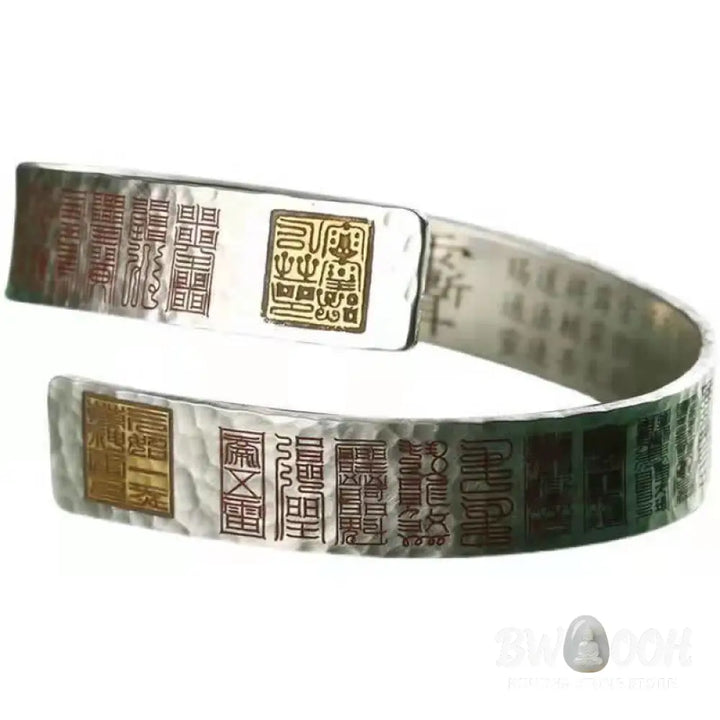 Buddha Stones Letters Copper Balance Healing Cuff Bracelet Bangle - BWOOOH - Copper - Bracelet Bangle