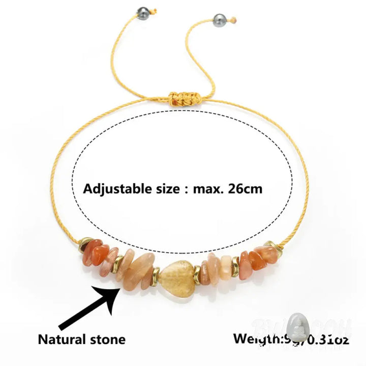 Buddha Stones Lift Your Soul Citrine Carnelian Sun Stone Happiness Bracelet - BWOOOH - Lift Your Soul(Wrist