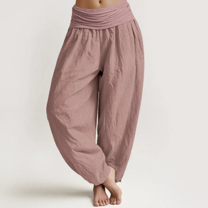 BWOOOH printed harem pants - LightPink Pure Cotton Women&