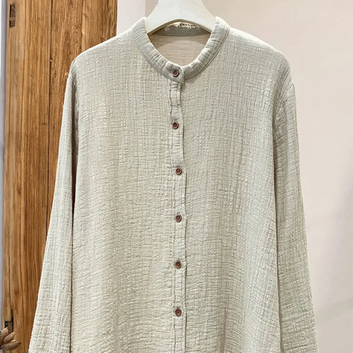 BWOOOH Literary Artistic Double-Layered Sand Wash Cotton 