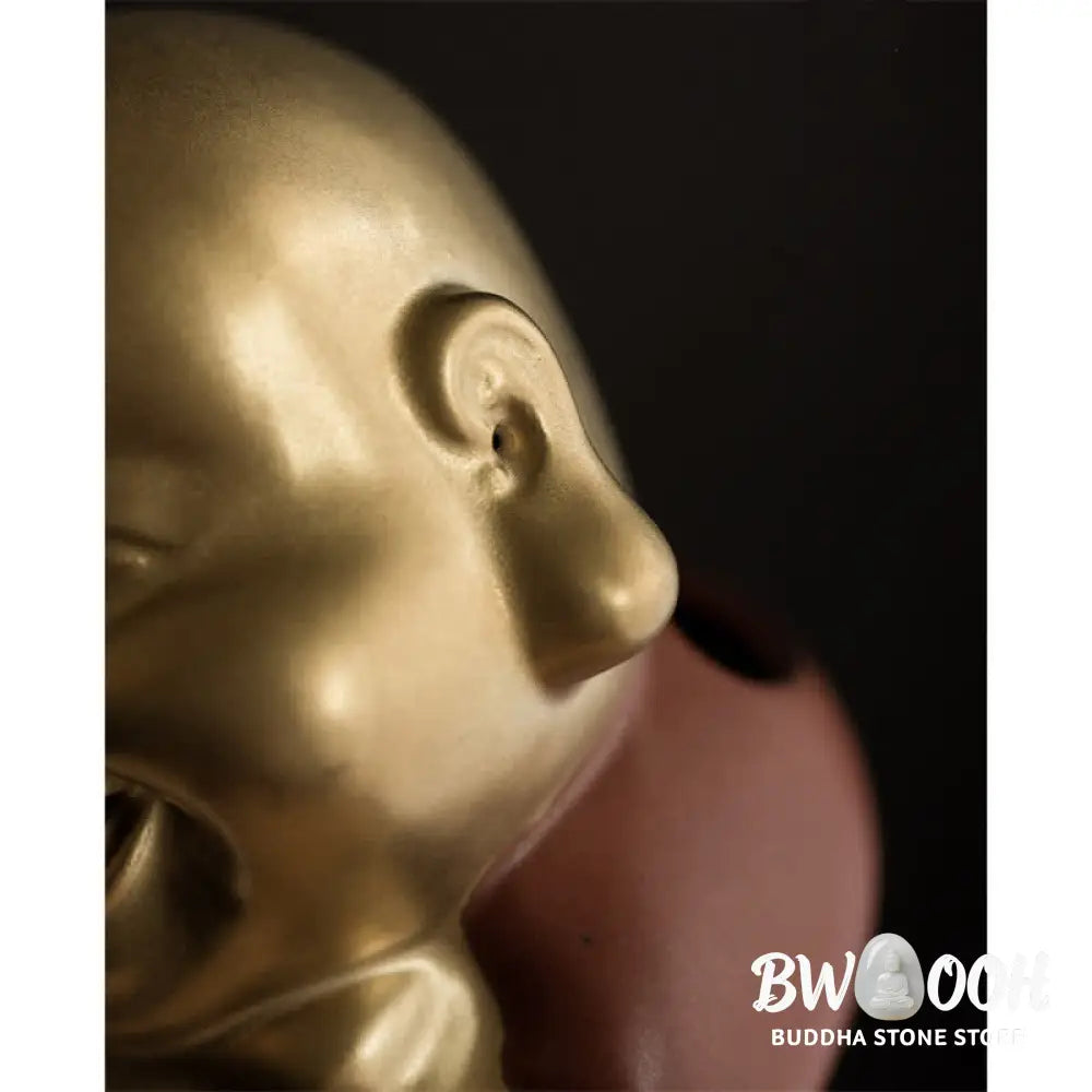 BWOOOH Little Buddha Laughing Buddha Ceramic Healing Incense Burner - Little Buddha - Incense Burner
