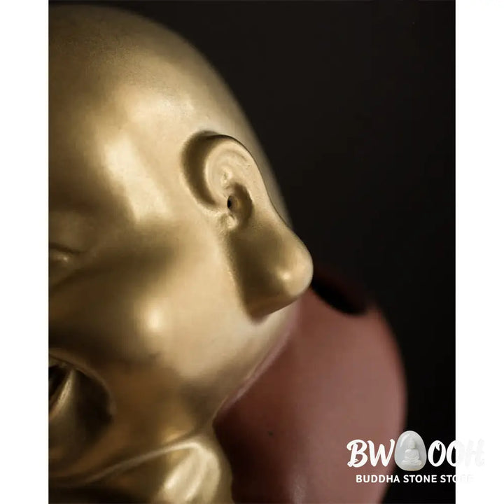 BWOOOH Little Buddha Laughing Buddha Ceramic Healing Incense Burner - Little Buddha - Incense Burner