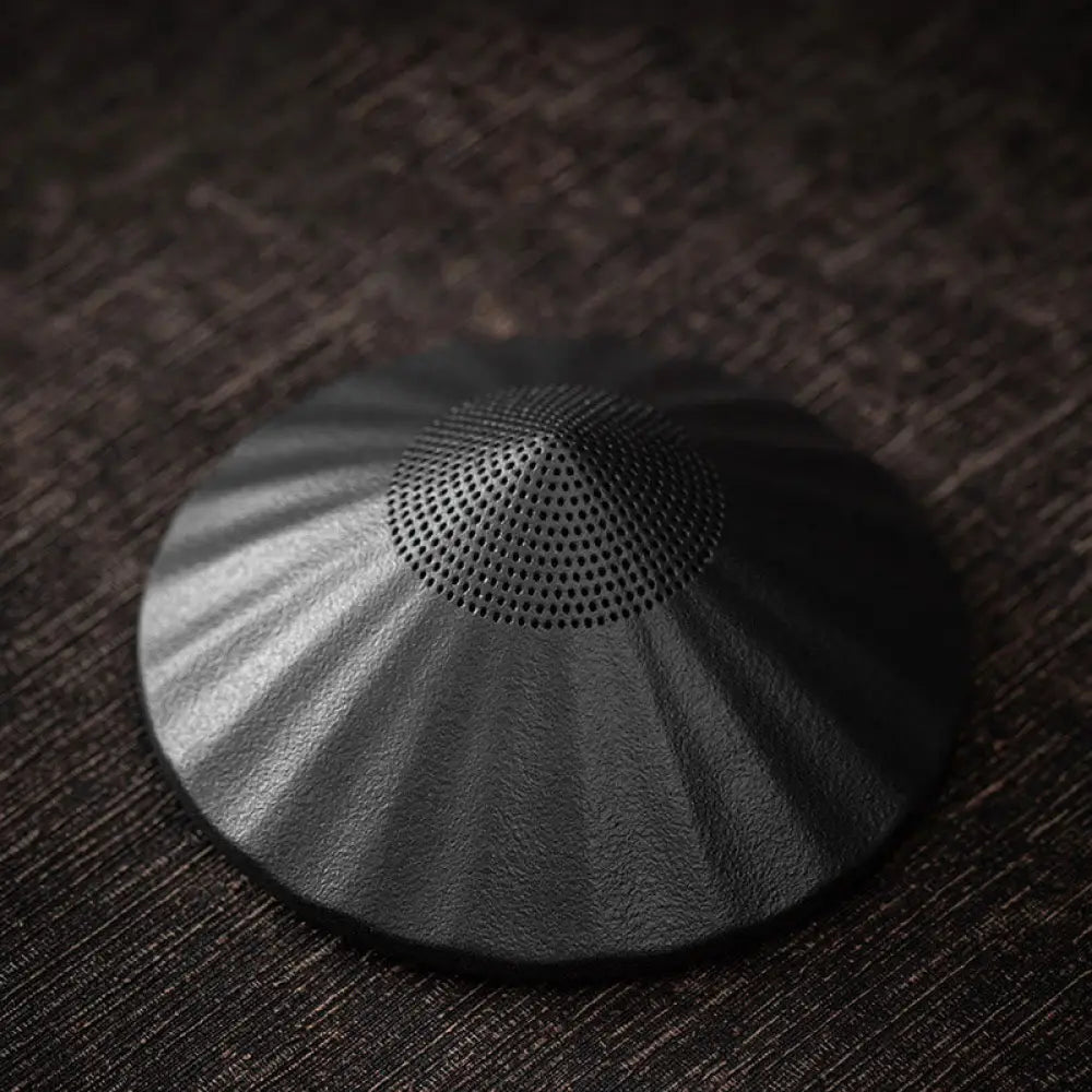 Buddha Stones Little Zen Monk Hat Strainer Ceramic Tea Accessories Figurine Home Decoration - Black Hat Strainer
