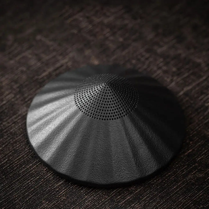 Buddha Stones Little Zen Monk Hat Strainer Ceramic Tea Accessories Figurine Home Decoration - Black Hat Strainer