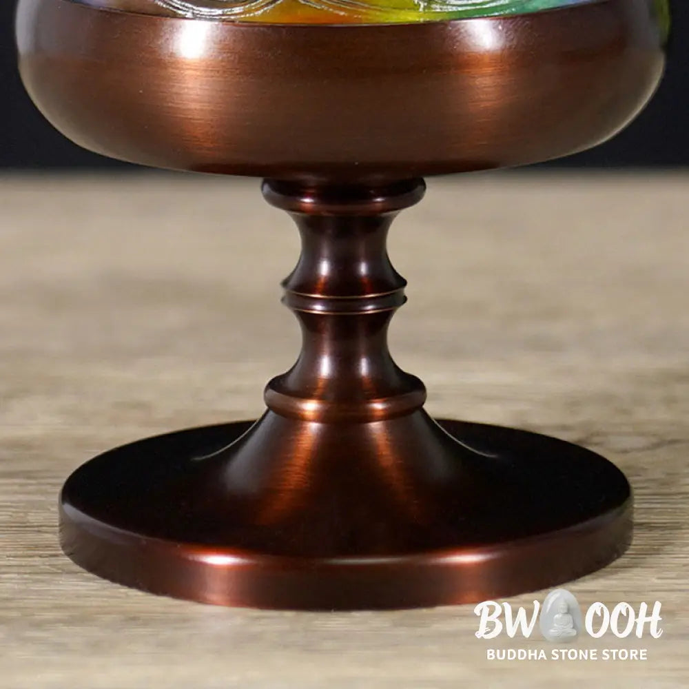 BWOOOH Liuli Crystal Mountain Healing Meditation Incense Burner - Liuli Incense Burner 8.5*13.5cm - Incense