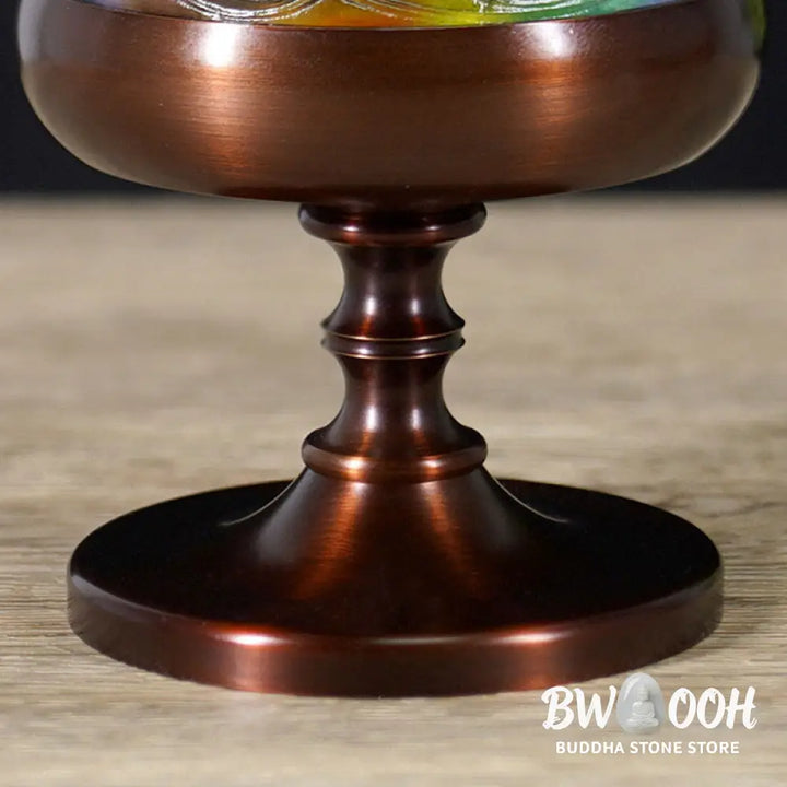 BWOOOH Liuli Crystal Mountain Healing Meditation Incense Burner - Liuli Incense Burner 8.5*13.5cm - Incense