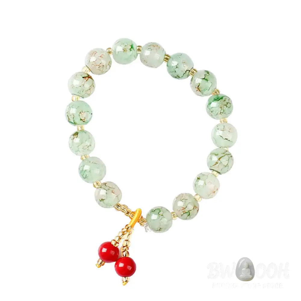 Buddha Stones Liuli Glass Bead Blessing Harmony Bracelet - BWOOOH - Bracelet