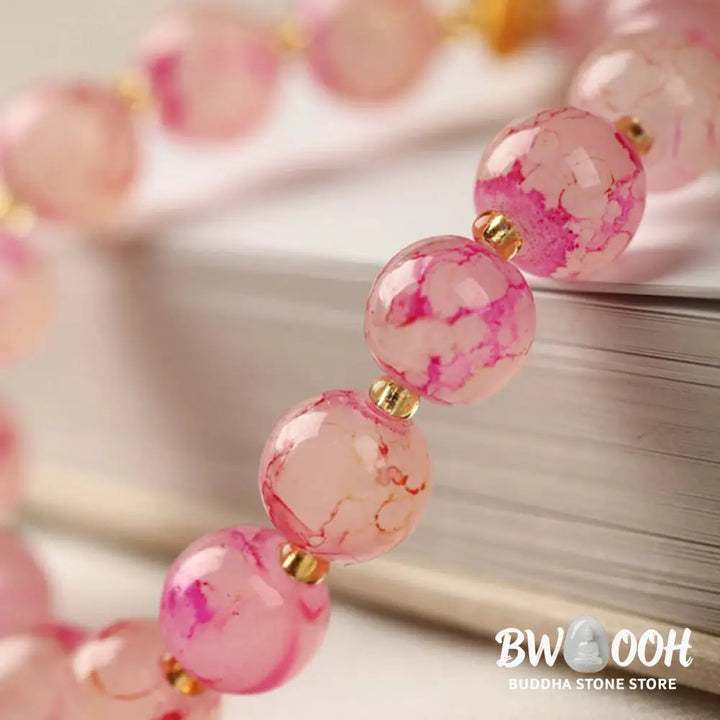 Buddha Stones Liuli Glass Bead Blessing Harmony Bracelet - BWOOOH - Bracelet