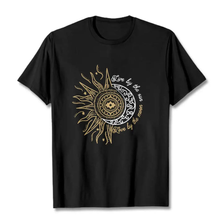 BWOOOH printed yoga pants - Live By The Sun Love By The Moon Tee T-s