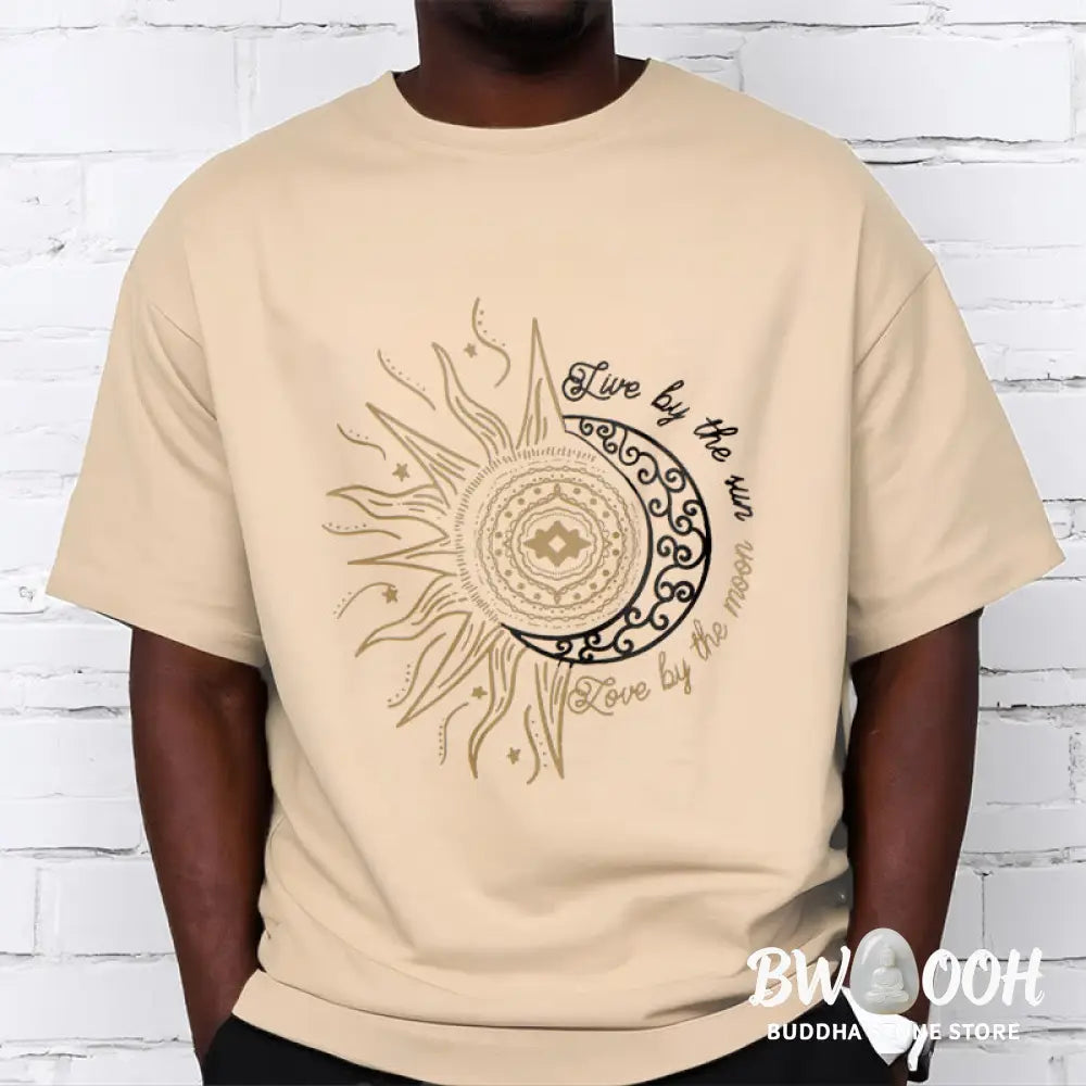 Buddha Stones Live By The Sun Love By The Moon Tee T-shirt - T-Shirts