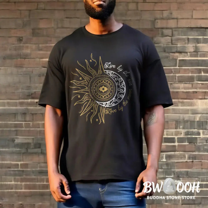 Buddha Stones Live By The Sun Love By The Moon Tee T-shirt - T-Shirts