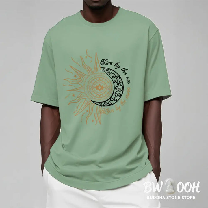 Buddha Stones Live By The Sun Love By The Moon Tee T-shirt - T-Shirts