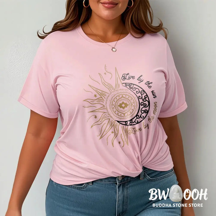 Buddha Stones Live By The Sun Love By The Moon Tee T-shirt - T-Shirts