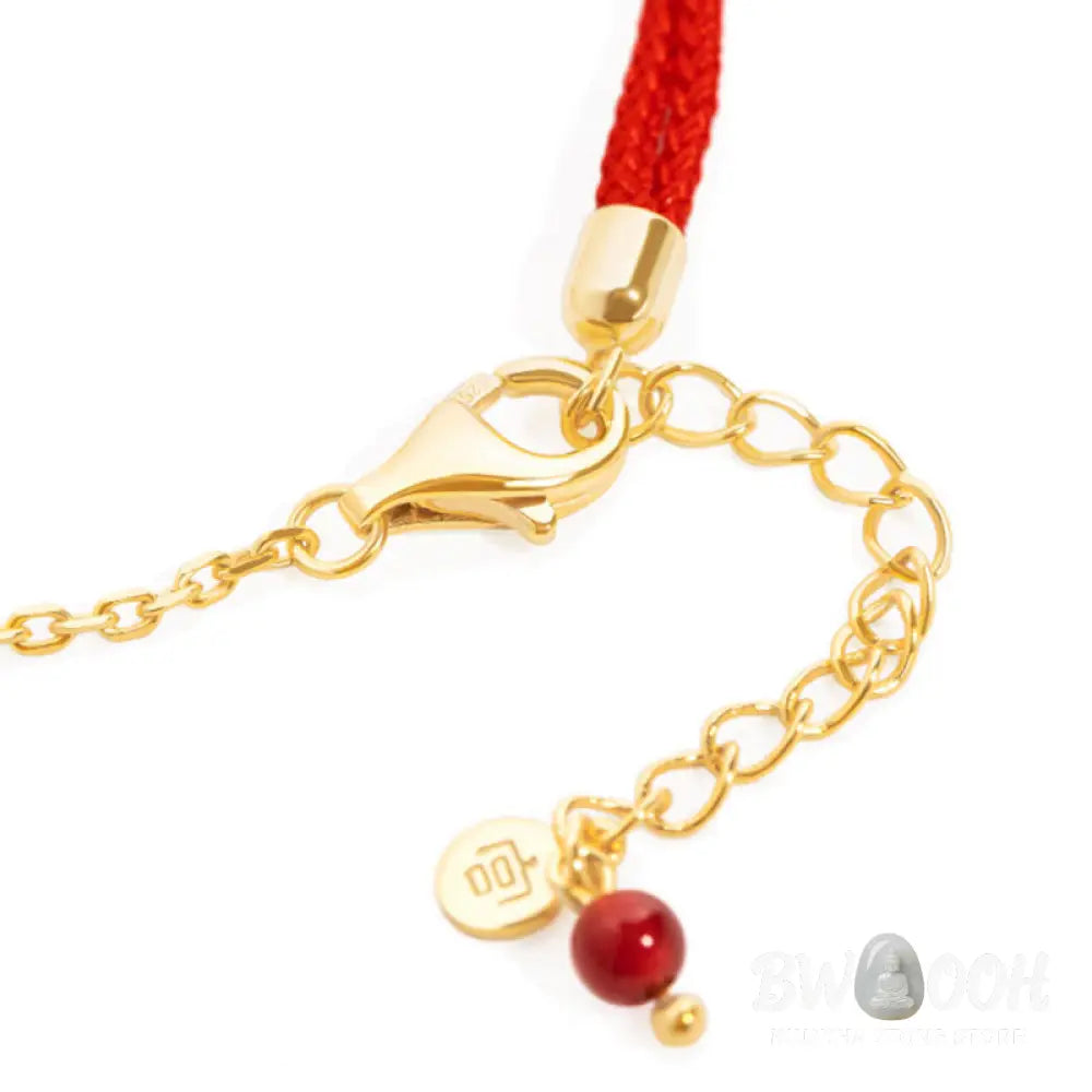 Buddha Stones Lock of Good Wishes Luck Strength Chain Bracelet - BWOOOH - 14-19cm - Bracelet