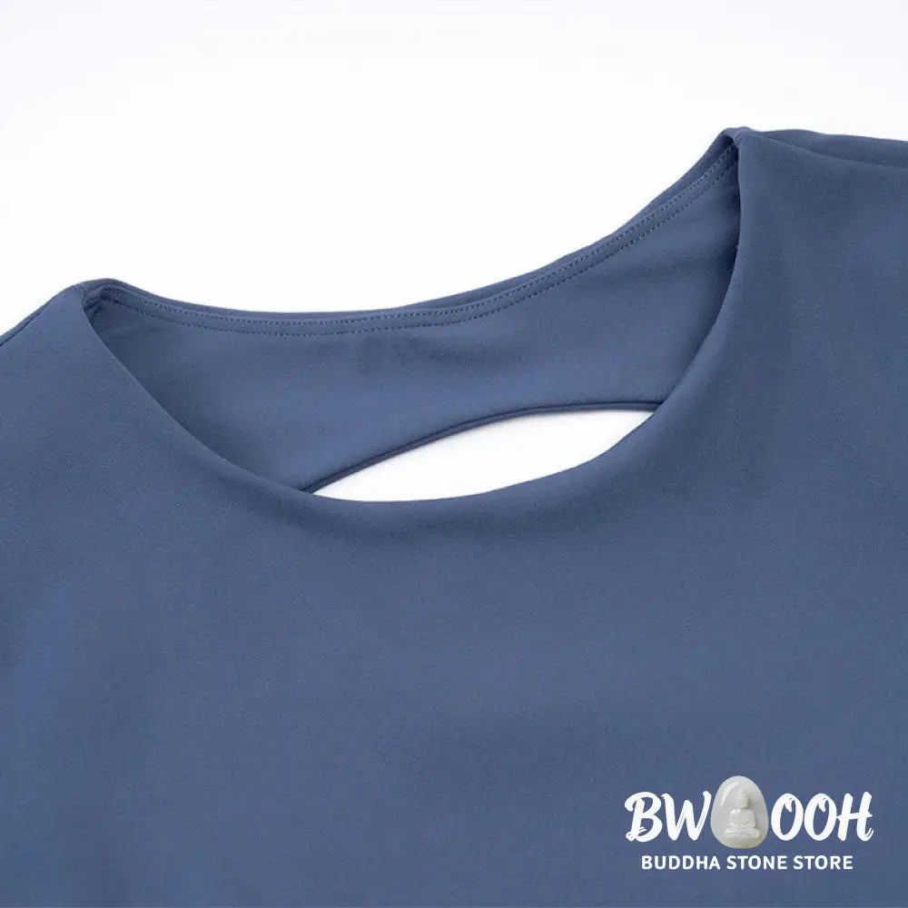 Buddha Stones Long Sleeve Backless Bra Sports Fitness Yoga Women&